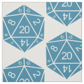 Tissu Bleu D20 Dice Fabric (Échantillon)