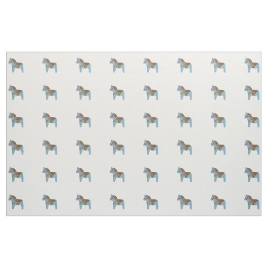 Tissu Bleu Dala Horse Fabric (Fat Quarter)