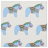 Tissu Bleu Dala Horse Fabric (Échantillon)