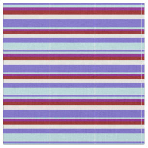 Tissu Bleu d'ardoise, Bleu de poudre, Violet, Crème roug