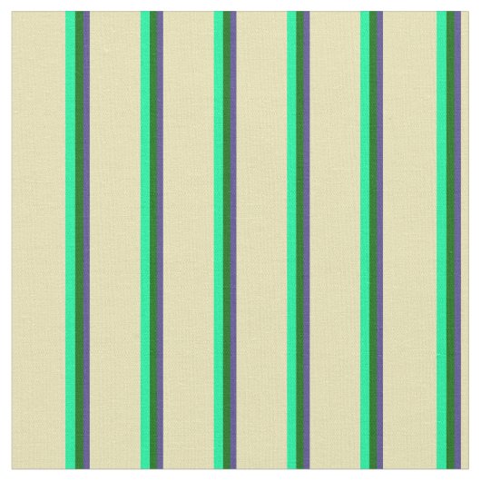 Tissu Bleu d'ardoise foncée, Vert foncé, Bandes vertes e (Fermer)