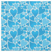 Tissu bleu de conception de coeur (Échantillon)