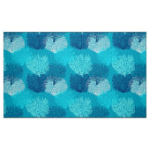 Tissu Bleu de corail d'impression, de turquoise, d'Aqua (Fat Quarter)