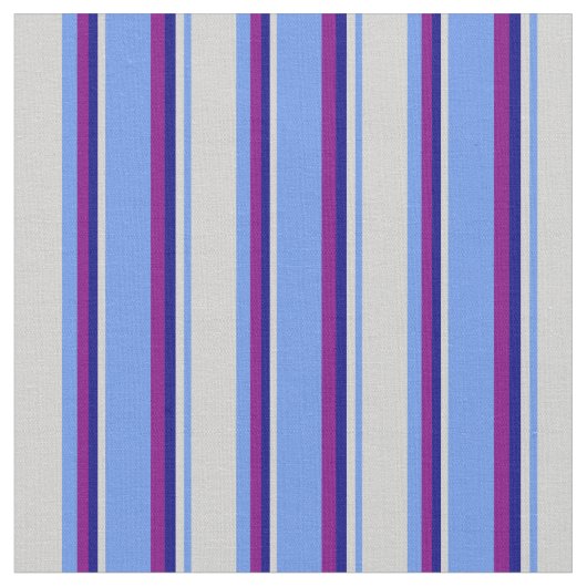 Tissu Bleu de Cornflower, gris clair, bleu et violet (Fermer)