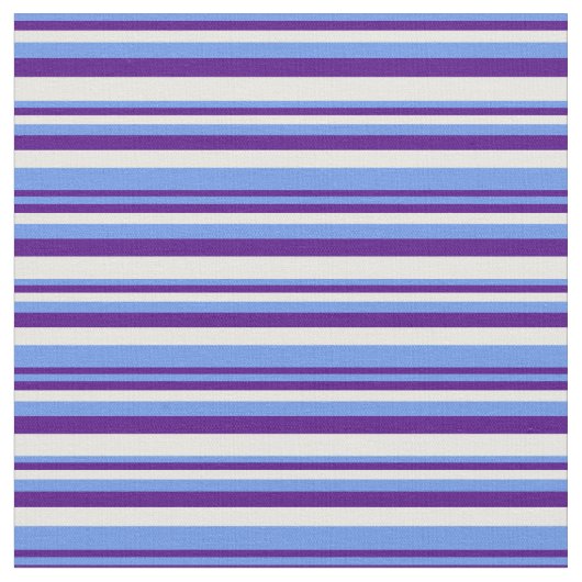 Tissu Bleu de Cornflower, Indigo et Blancs (Fermer)