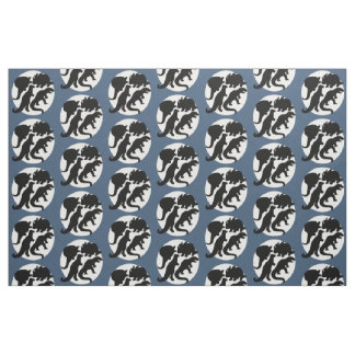 Tissu bleu de Dino