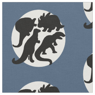 Tissu bleu de Dino