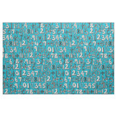 Tissu bleu de griffonnage de maths (Fat Quarter)