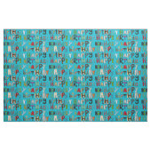 Tissu bleu de joyeux anniversaire (Fat Quarter)