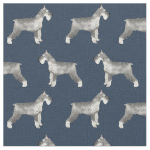 Tissu bleu de la marine à chiens schnauzer