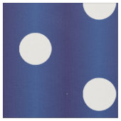 Tissu Bleu de la marine à points polka blancs (Fermer)