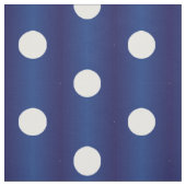 Tissu Bleu de la marine à points polka blancs (Échantillon)