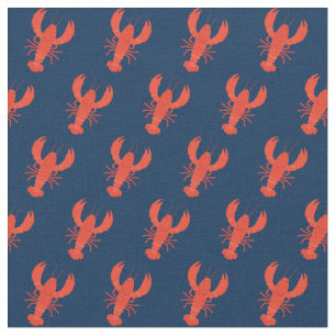 Tissu Bleu de la marine de homard
