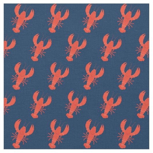 Tissu Bleu de la marine de homard (Fermer)