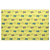 Tissu bleu de l'os de chien de style (Fat Quarter)