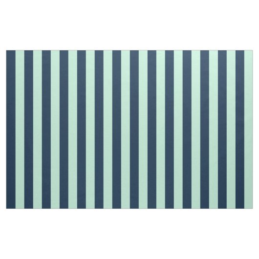 Tissu Bleu de marin et menthe (Yard)