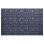 Tissu Bleu de minuit avec renne vert et sangle caché (Yard)