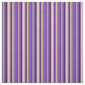 Tissu Bleu de minuit, rose clair, vert et violet (Échantillon)