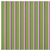 Tissu Bleu de minuit, rose profond, jaune clair et vert (Échantillon)