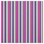 Tissu Bleu de minuit, Rose profond, Vert, Plum & Crème à (Échantillon)