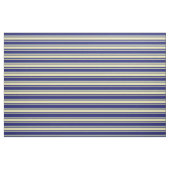 Tissu Bleu de minuit, Tan et gris ardoise clair (Fat Quarter)