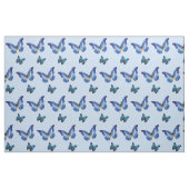 Tissu bleu de papillons de Morpho (Yard)