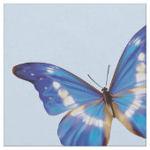 Tissu bleu de papillons de Morpho (Fermer)