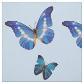 Tissu bleu de papillons de Morpho (Échantillon)