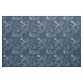 Tissu bleu de poulpe de Steampunk (Fat Quarter)