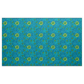 Tissu Bleu de souci, de turquoise et de cobalt de (Yard)