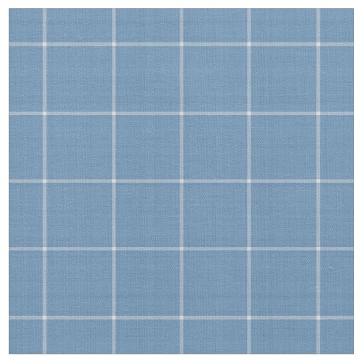 Tissu Bleu denim grand carreaux vichy à motif carreaux (Fermer)