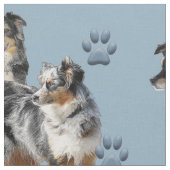 Tissu bleu des bergers australiens (Fermer)