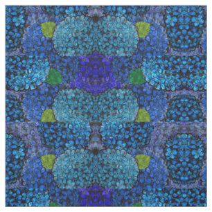 Tissu bleu d'hortensia