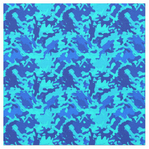Tissu Bleu d'impression de Camo de camouflage