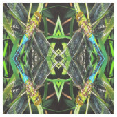 Tissu Bleu Dragonfly Shimmering Wings Peinture (Échantillon)