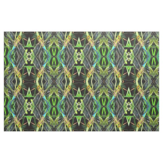 Tissu Bleu Dragonfly Shimmering Wings Peinture (Fat Quarter)