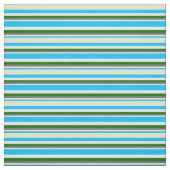 Tissu Bleu du ciel profond, Gray, Vert & Blanc (Échantillon)