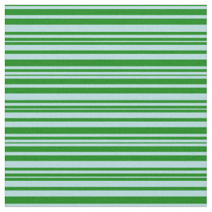 Tissu Bleu en poudre et bandes de couleur verte