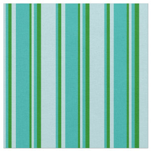Tissu Bleu en poudre, vert clair et vert