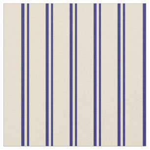 Tissu Bleu et beige de minuit