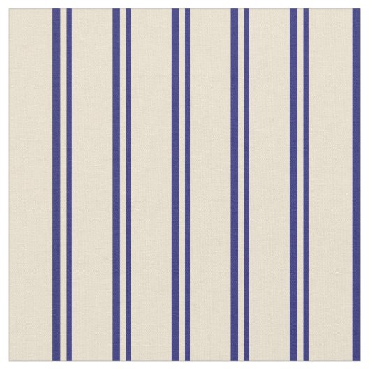Tissu Bleu et beige de minuit (Fermer)
