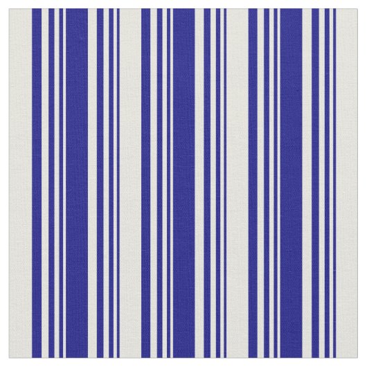 Tissu Bleu et beige rayures (Fermer)