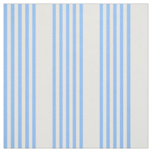Tissu Bleu et blanc cinq bandes motif