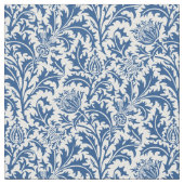 Tissu Bleu et blanc de motif de chardon de William (Fermer)