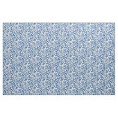Tissu Bleu et blanc de motif de chardon de William (Fat Quarter)
