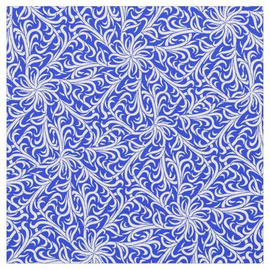 Tissu Bleu et blanc de Winston Delft (Fermer)