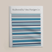 Tissu Bleu et blanc multibande