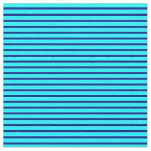 Tissu Bleu et Cyan coloré Liner/Motif rayé