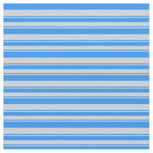 Tissu Bleu et gris clair Motif de rayures