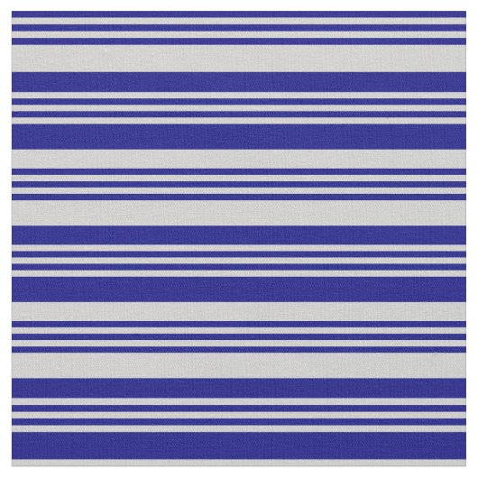 Tissu Bleu et gris clair Motif rayé/lin (Fermer)